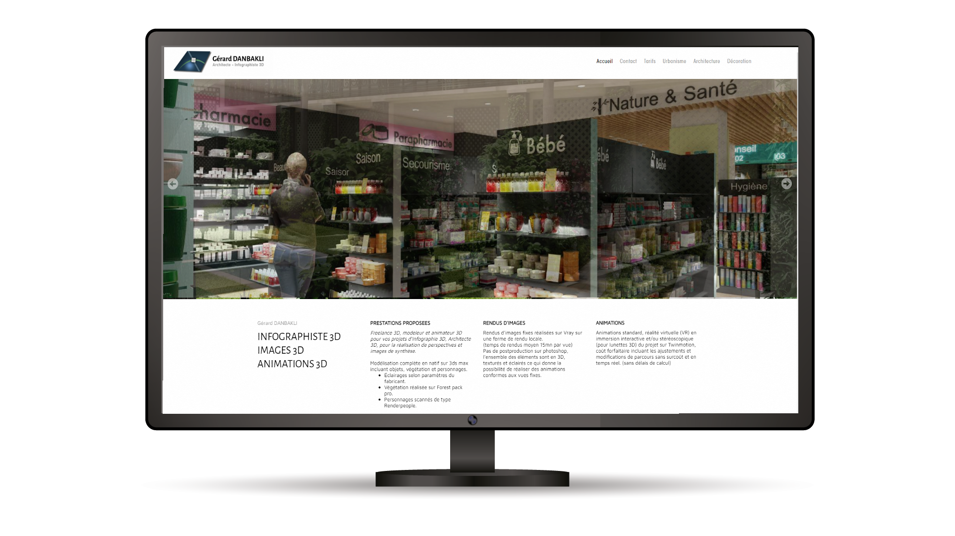 projet design, site internet