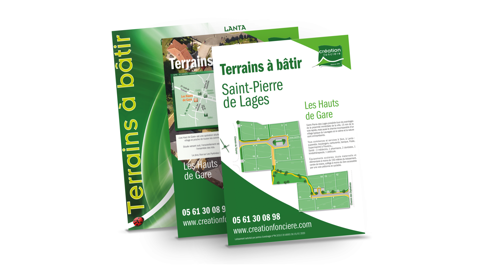 plaquettes design pour amenageur lotisseur